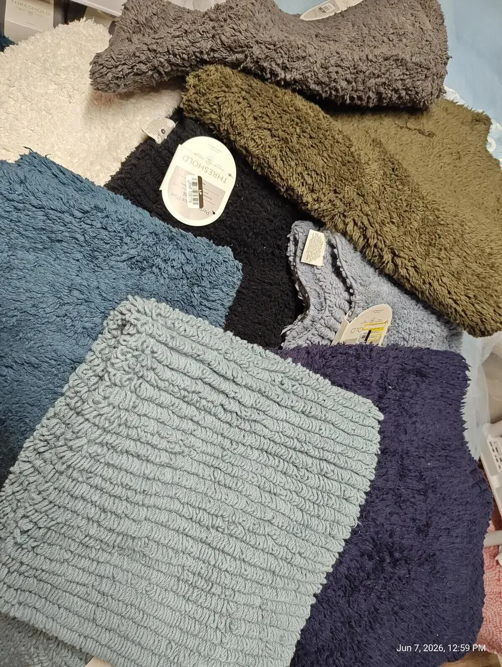 Performance Bath Rug  Olive Threshold 20”X34”,  100% Cotton reversible